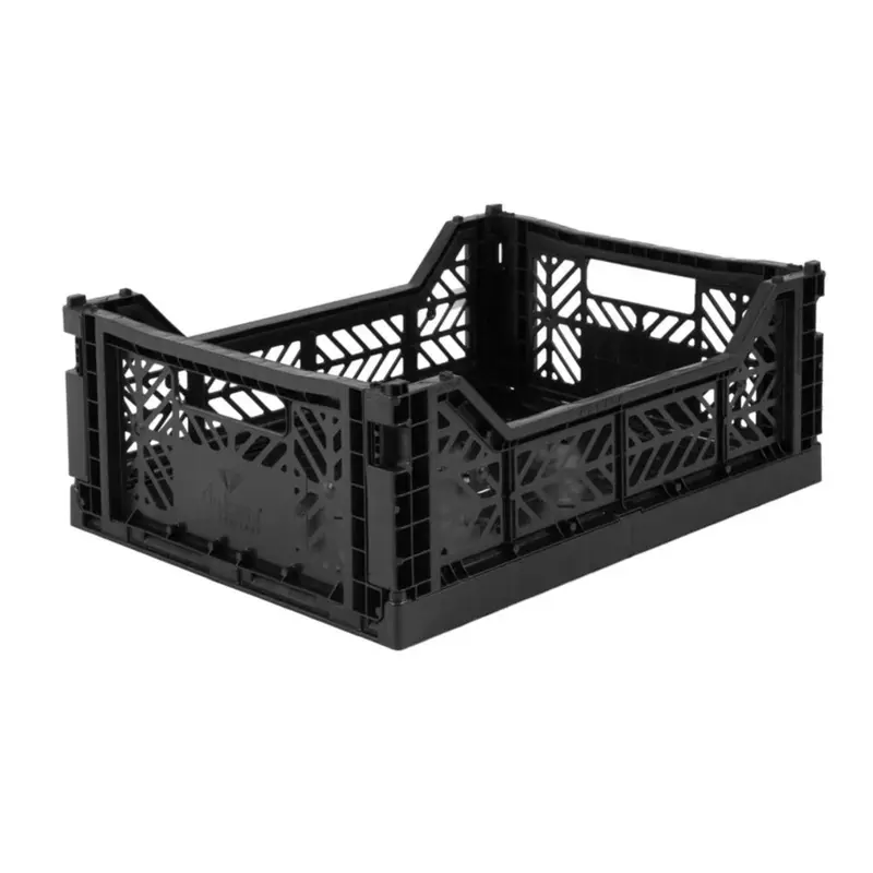Bac rangement pliable noir MIDI