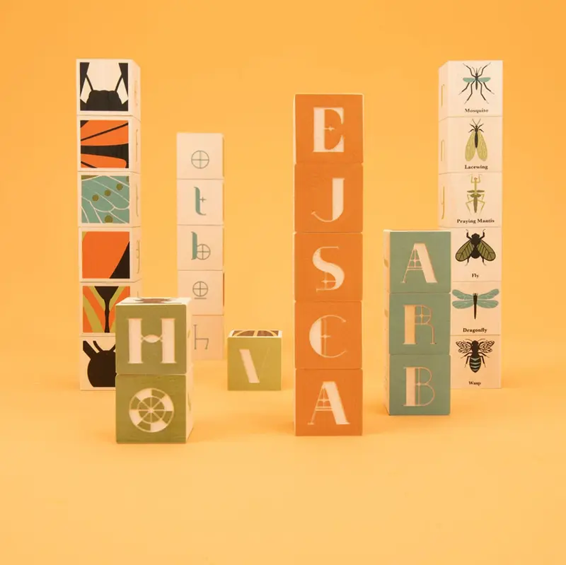 Blocs de bois complets (28) - Insectes