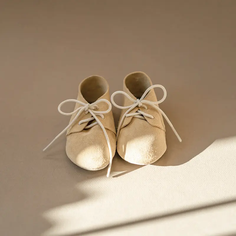 Chaussons semelles souples | Oxford - Wheat
