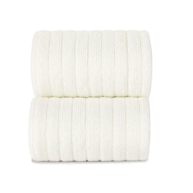Collant côtelé | coton - Crème