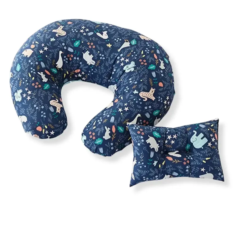 Coussin d'allaitement bleu