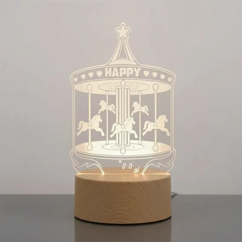 Lampe 3D Carrousel