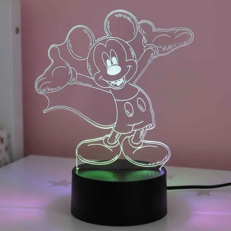 Lampe 3D Mickey Content