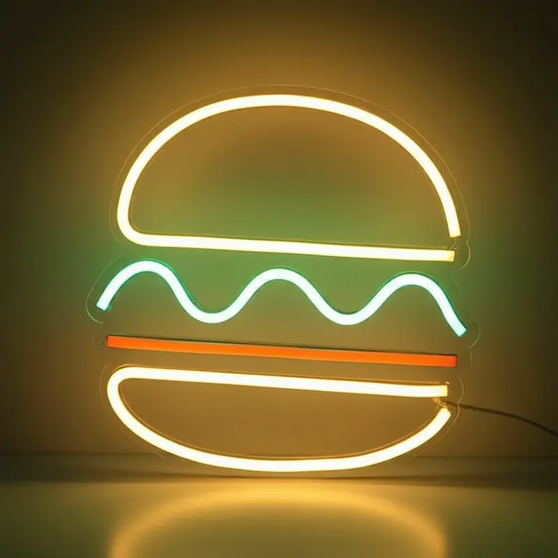 Neon Hamburger