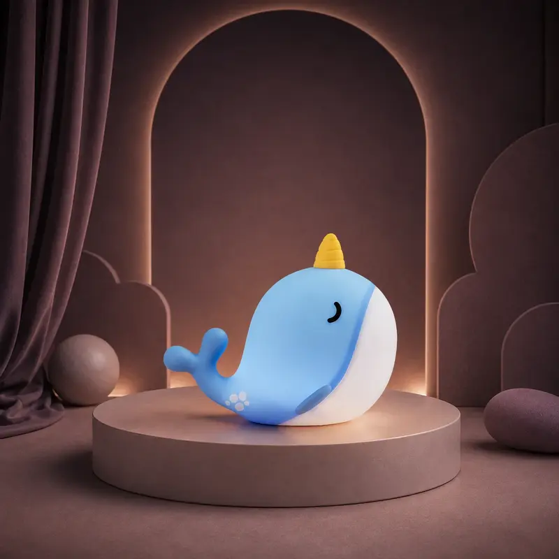 Veilleuse baleine narval