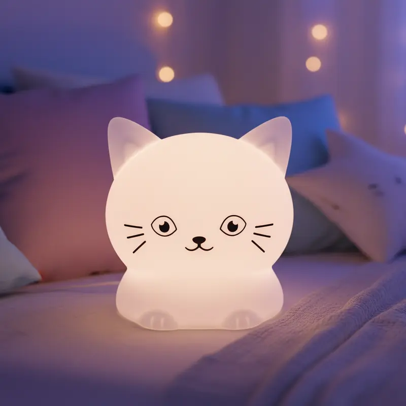 Veilleuse Chat Tactile